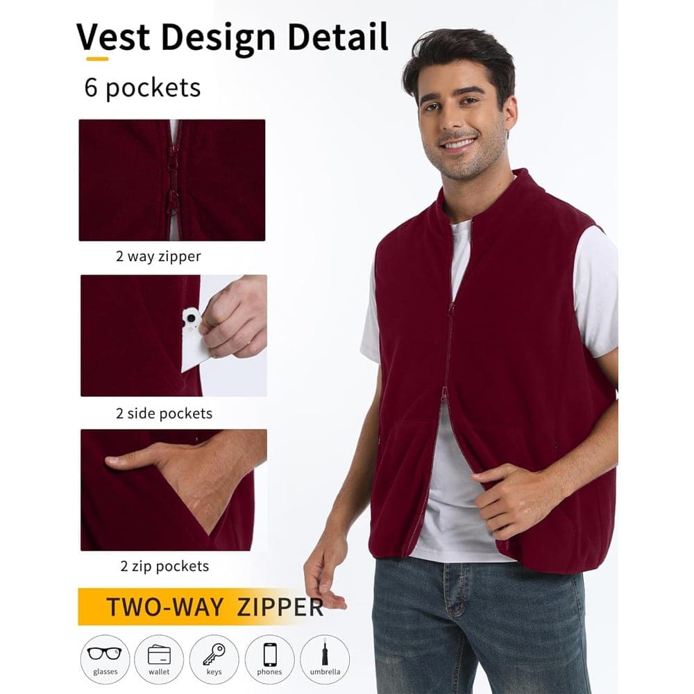 Premium Fleece Vest view 3