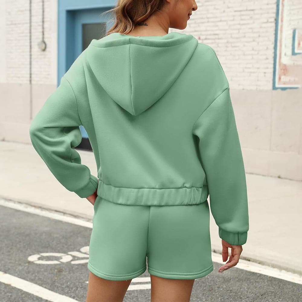 Signature Women's Hoodie Short Sets view 5
