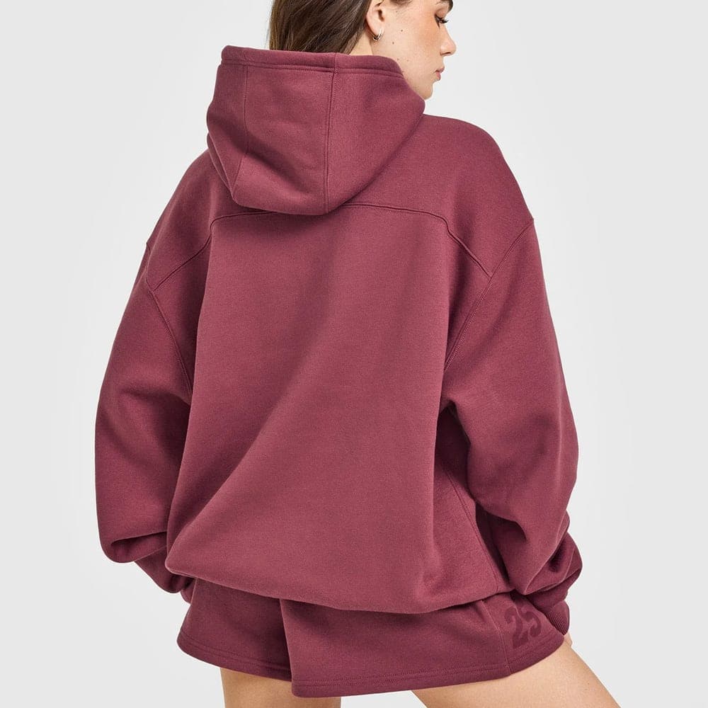 Heavyweight Women's Hoodie Short Sets view 3