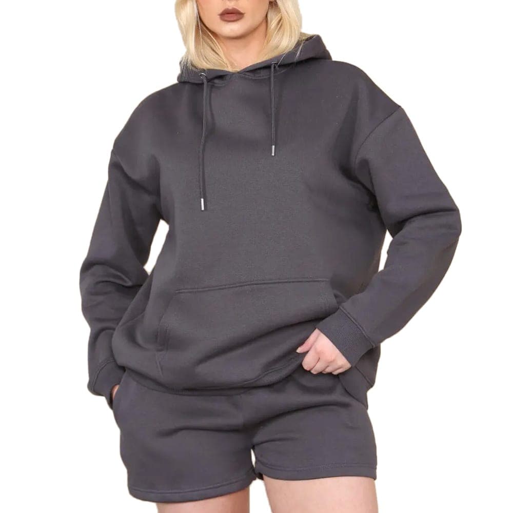 Premium Women's Hoodie Short Sets, Women's Hoodie Short Sets manufacturer
