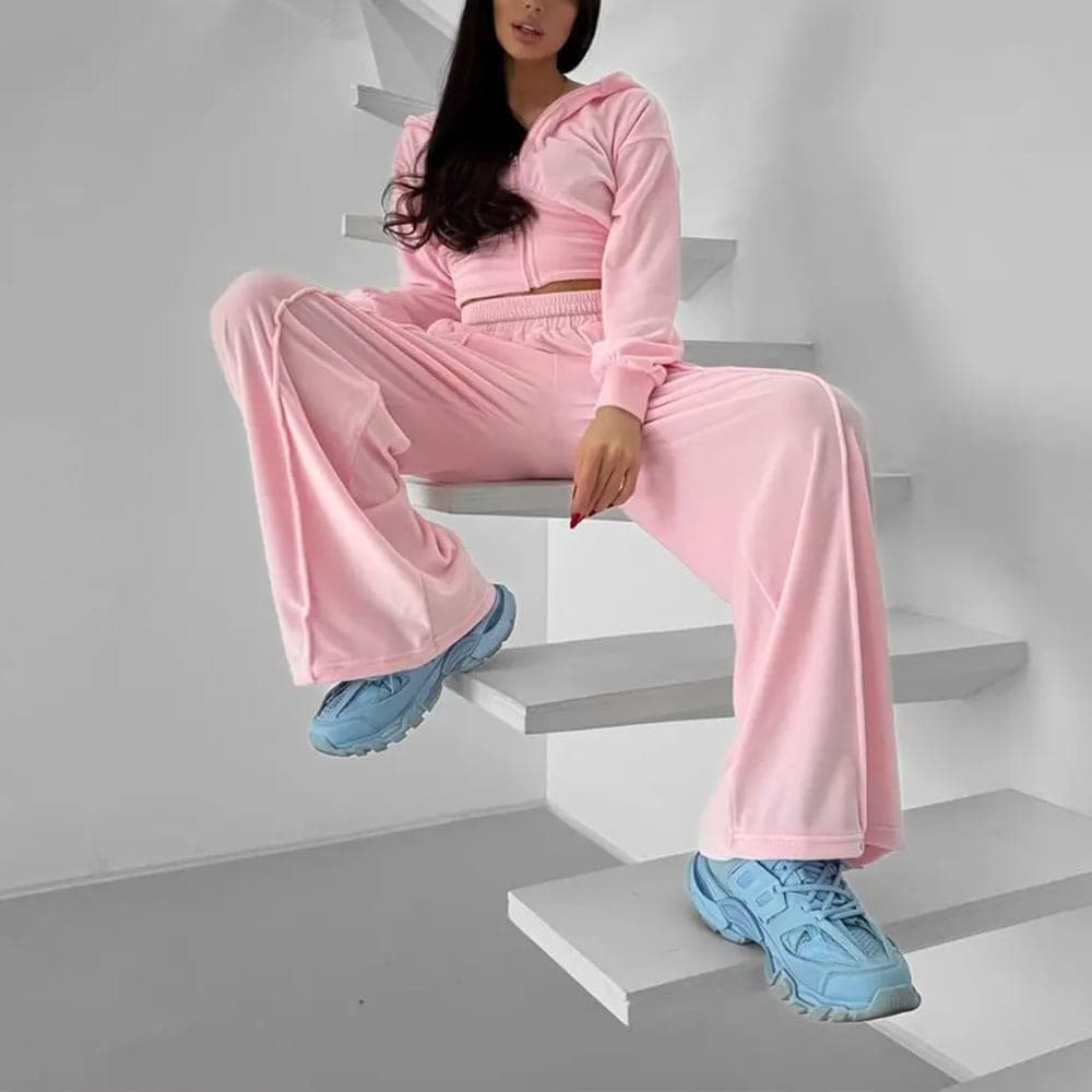 Signature Cropped Sweat Suits view 3
