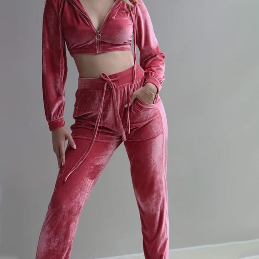 Heavyweight Cropped Sweat Suits view 3