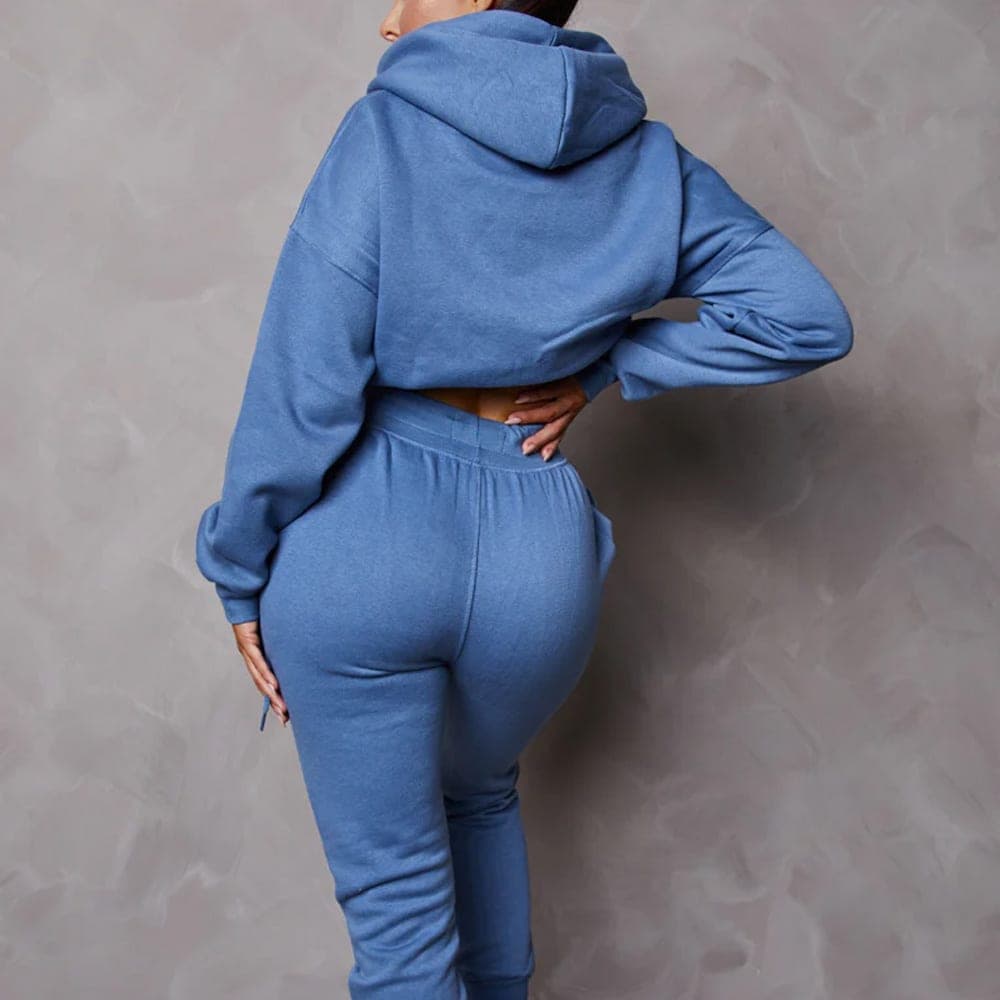 Premium Cropped Sweat Suits view 3