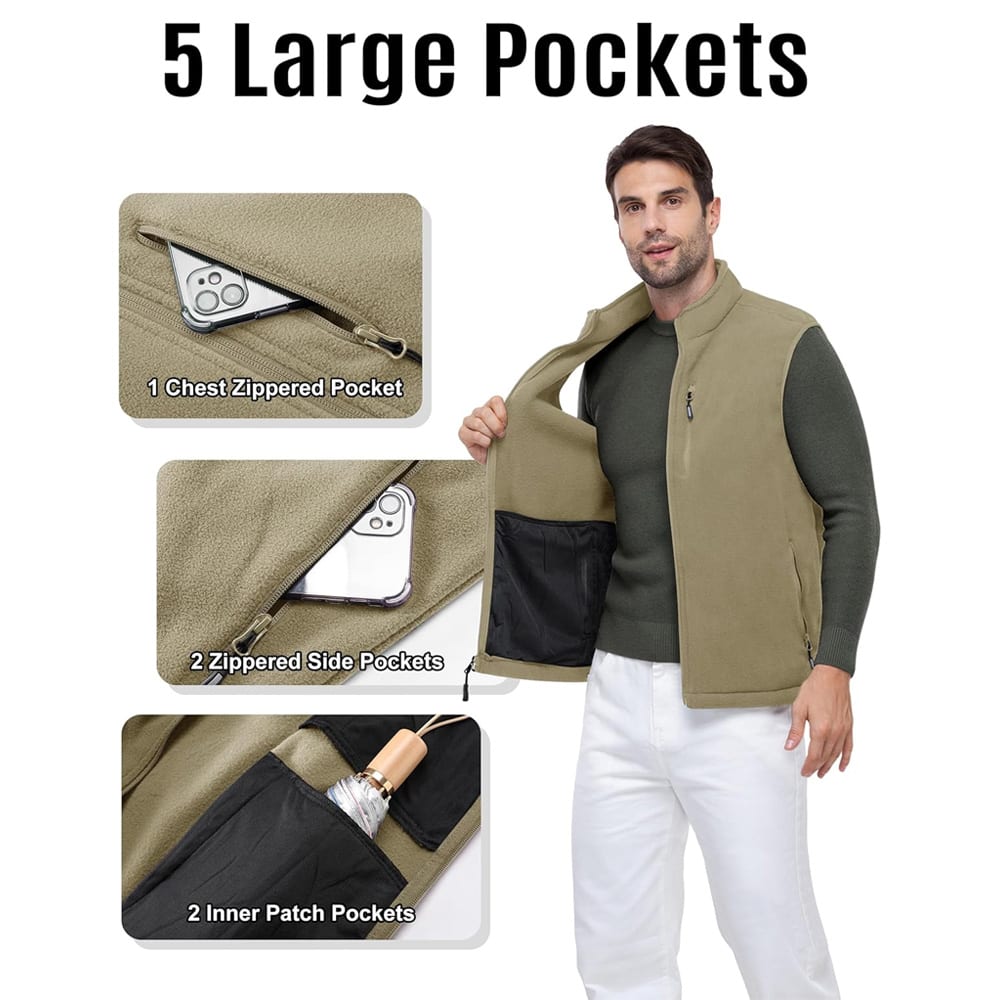 Heavyweight Fleece Vest view 3